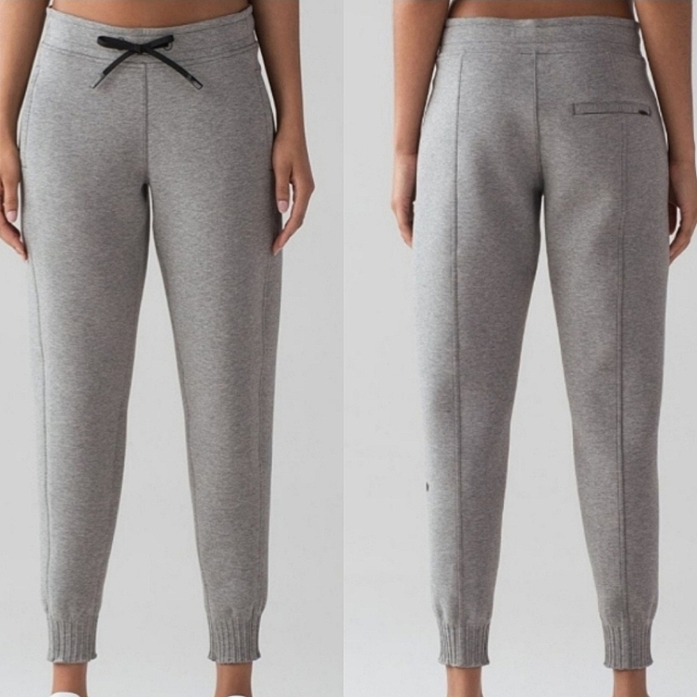 Lululemon NTS Jogger Heathered Medium Grey / Black size 6